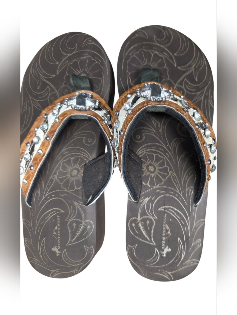 3 Pair Sandal/Flip Flops Size 8 - Picture 2 of 10